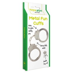 ToyJoy - Metal Fun Cuffs - fém bilincs (ezüst)