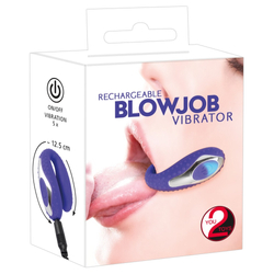 You2Toys - Blowjob Vibrator - 5 funkciós, szilikon szájvibrátor orális szexhez (USB) - lila
