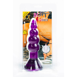 Debra - Butt Riders - rögzíthető, zselés, gyöngyös anális izgató (lila)