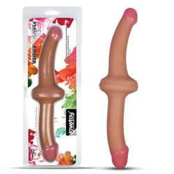 Lovetoy - 12,5" Holy Dong - duplavégű, élethű dildó (30,5cm) - natúr