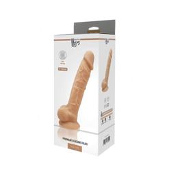Dream Toys - Real Love - Premium Silicone Dildo 9" - rögzíthető, temperálható, élethű, herés dildó (22,9cm) - natúr