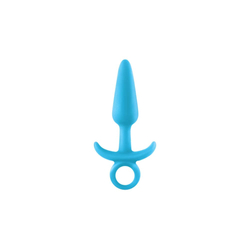 NS Toys - Firefly Prince - Glows in Colour - közepes méretű, szilikon análhorog (12,5cm) - kék