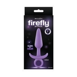 NS Toys - Firefly Prince - Glows in Colour - közepes méretű, szilikon análhorog (12,5cm) - pink