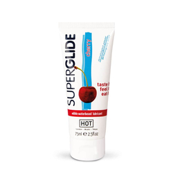 HOT Superglide edible lubricant waterbased - CHERRY 75 ml