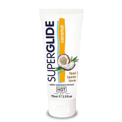 HOT Superglide edible lubricant waterbased - COCONUT 75 ml