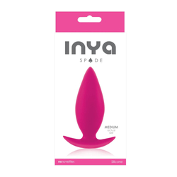 NS Toys - Inya Spade - közepes méretű, szilikon análhorog (10,2cm) - pink