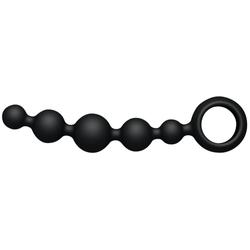 JoyDivision - Joyballs Anal Wave Short - 5 gyöngyös, szilikon análsor (fekete)