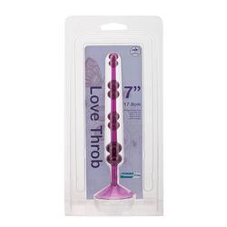 Nmc - Love Throb 7" - 8 szemes análsor (17,8cm) - lila
