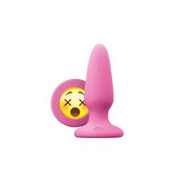 NS Toys - Moji's - #WTF - rögzíthető, szilikon análkúp díszített talppal (10,5cm) - pink