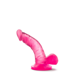 Blush - Naturally Yours 4" - rögzíthető, zselés, élethű, mini G- és P-pont dildó (pink)