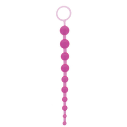 Nmc - Oriental Jelly Butt Beads 10.5 inch Purple