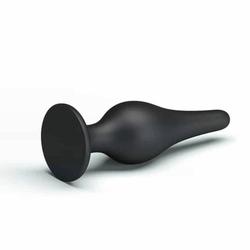 Pretty Love - Sensitive Prostate Plug - rőgzíthető, szilikon análdugó (fekete)