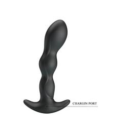 Pretty Love - Special Anal Massager - 12 funkciós, rugalmas, prosztata masszírózó és G-pont vibrátor (USB) - fekete