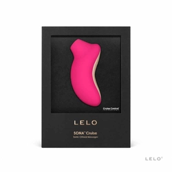 Lelo - Sona Cruise - prémium, 8 funkciós hanghullámos csiklóizgató (USB) - cseresznye