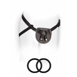 Blush - SX For You - Beginner's Harness - felcsatolható hám 2 gyűrűvel kezdőknek (fekete)