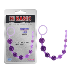 Chisa Novelties - Hi Basic - Sassy 10 Beads - 10 gyöngyös análsor (lila)