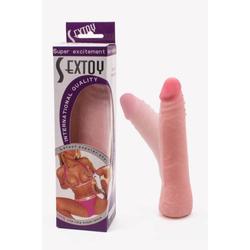 Debra - Sextoy Cyber Dong 1 - állítható pozíciójú, élethű dildó (natúr)