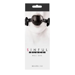 NS Novelties - Sinful - Ball Gag - szájpecek - (fekete)