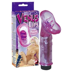 Orion - Venus Lips - egyedi csiklóizgató vibrátor szívóhatással (lila)