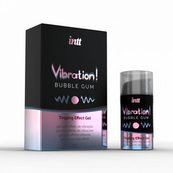 INTT - VIBRATION bubble gum - melegítő hatású gél - unisex