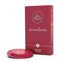 Love Match Stimolante - Stimuláló óvszer 6 db/csomag