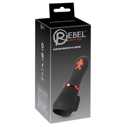 Rebel - Glans Masturbator with 2 - 10 funkciós, dupla motors maszturbátor (USB) - fekete