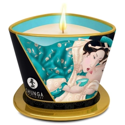 Shunga - Massage Candle Island Blossom - illatosító és masszázsgyertya (170ml)