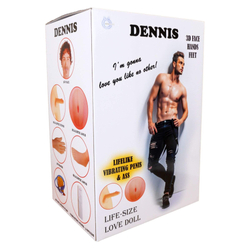 Boss Series - Dennis 3D - életnagyságú vibrációs gumiférfi