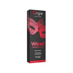 Orgie Wow! - Strawberry Ice - hűsítő, ízesített spray orális szexhez (10ml)