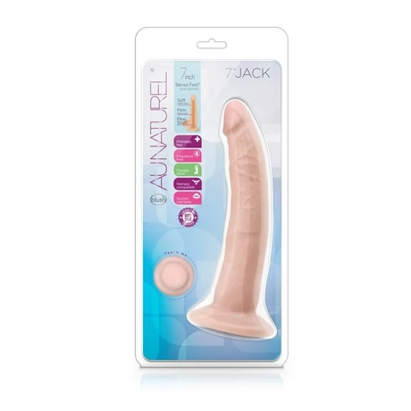 Blush - Au Naturel 7inch Jack - rögzíthető, élethű dildó (19cm) - natúr