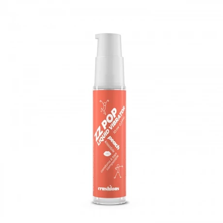  Crushious - ZZ POP Liqiud Vibrator Peach Aroma - illatosított folyékony vibrátor (10ml) - barack