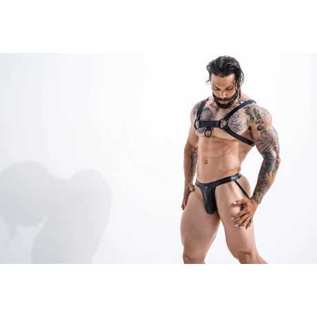 Cut4Men - Party Black Harness - műbőr hám (O/S) - fekete