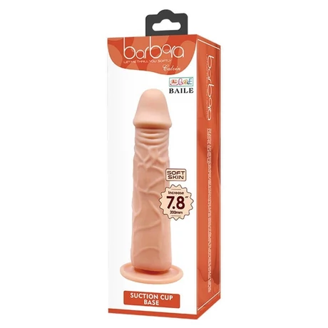 Debra - Barbara Calvin 7.8&quot; Dildo with Suction Cup - rögzíthető, élethű dildó (20cm) - testszín