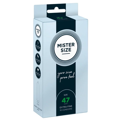Mister Size - 47 mm -es ultra vékony óvszer (10db/cs)