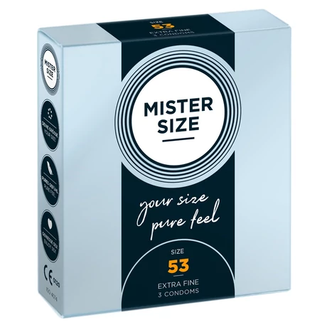 Mister Size - 53 mm -es ultra vékony óvszer (3db/cs)
