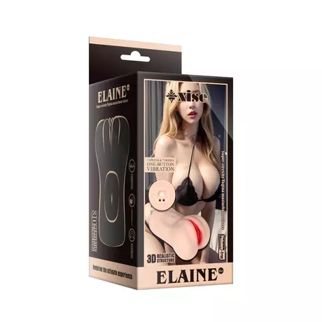 Mistress - Elanie Masturbator - élethű vibrációs vagina maszturbátor (USB) - testszínű