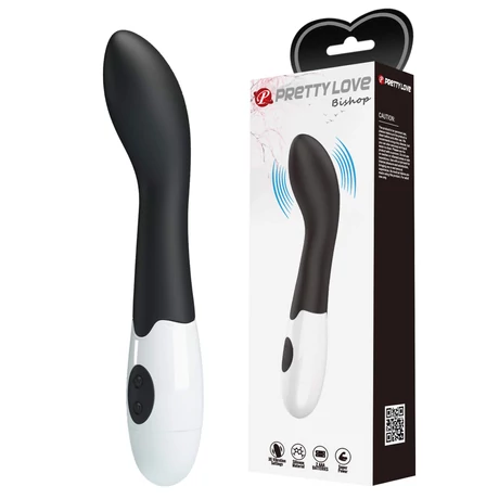 Pretty Love - Bishop - szilikon, 30 funkciós G-pont vibrátor (18,2cm) - fekete