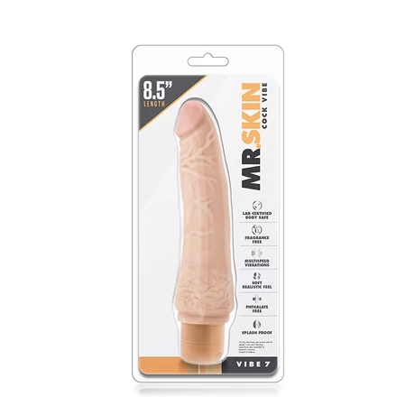Blush - Mr. Skin - Cock Vibe 7 - élethű vibrátor (21,5cm) - natúr