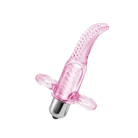 Debra - Vibro Finger - 10 funkciós, bordázott ujjvibrátor (pink)