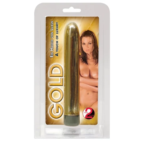Orion - Gold - sima felületű vibrátor (17,5cm) - arany