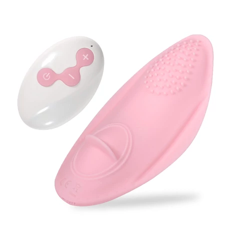 B - Series Lyla - Strap on Vibrator 01 - 10 funkciós, wireless csiklóizgató bugyivibrátor (USB) - pink