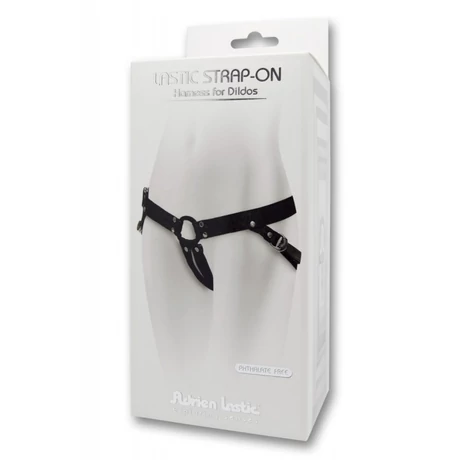 Adrien Lastic - Lastic Strap On - hám rugalmas hevederrel  felcsatolható termékekhez (fekete)
