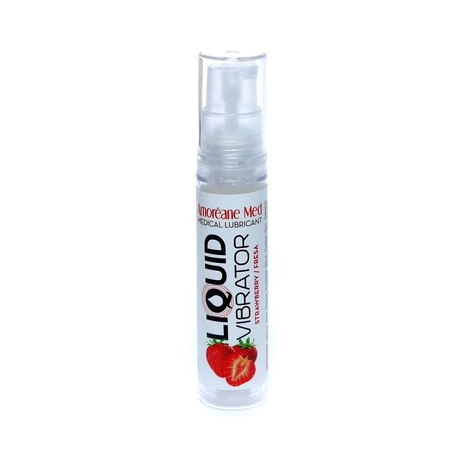Amoréane - Liquid Vibrator Strawberry - folyékony vibrátor (10ml) - eper