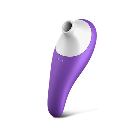 Boss Series - Robert - 7+7 funkciós, szilikon csiklóizgató vibrátor (USB) - lila-fehér