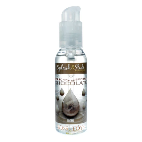 Boss Series - Splash & Slide Chocolate - ízesített vízbázisú síkosító (100ml) - csokoládé