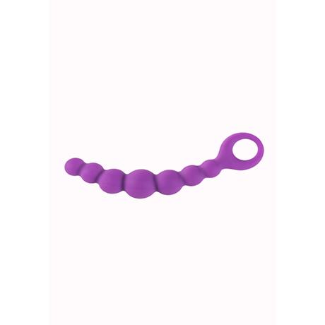 Bubble Chain - szilikon, 7 szemes análgyöngy (lila)