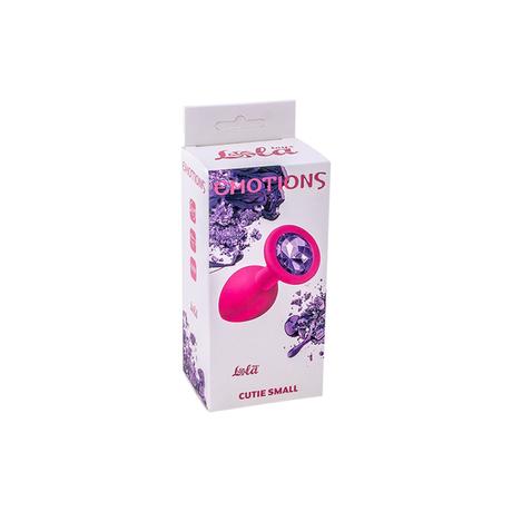 Emotions - Cutie Small - sötétlila kristályos análdugó (pink)