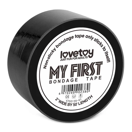 LoveToy - My First Bondage Tape - bondage szalag (15m) - fekete