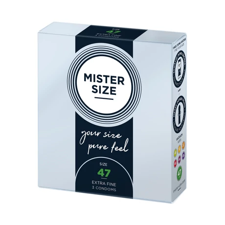 Mister Size - 47 mm -es ultra vékony óvszer (3db/cs)