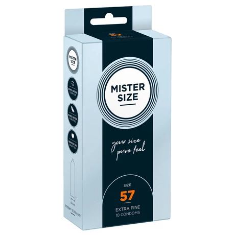 Mister Size - 57 mm -es ultra vékony óvszer (10db/cs)